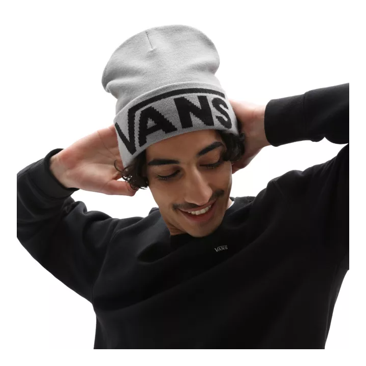 Vans Drop Tall Cuff Beanie Heather Grey - VN0A5FI3HTG