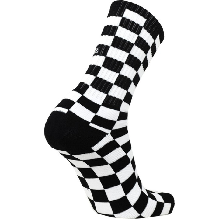 Vans Checkeboard Crew Socks (38.5-42) Black/White - VN0A3H3NHU0