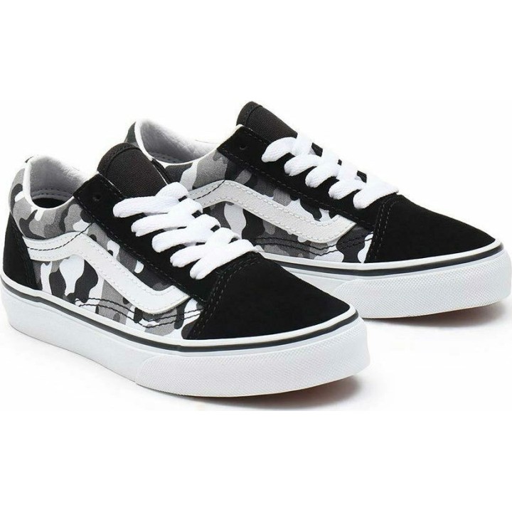 Vans Old Skool J Primary Camo Black/True White - VN0A4UHZ9AI