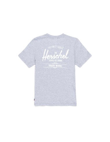 Herschel Women's Tee Classic Logo - Grey/White - 40027-00368