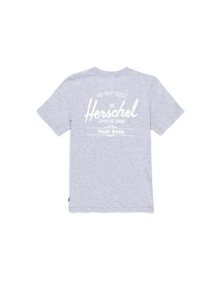 Herschel Women's Tee Classic Logo - Grey/White - 40027-00368