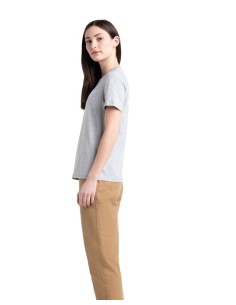 Herschel Women's Tee Classic Logo - Grey/White - 40027-00368 2