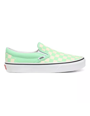 Vans Checkboard Classic Slip-On Women's Shoes Green Ash/True White  (VN0A4U38WS1)