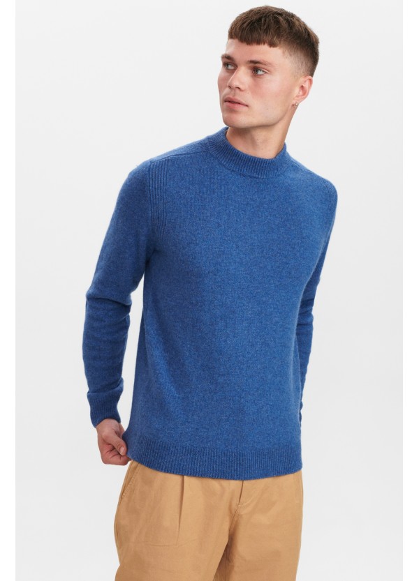 Anerkjendt Akrico Lambswool Knit in Copen Blue - 900354
