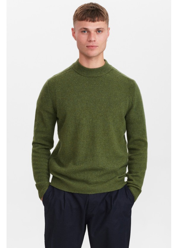 Anerkjendt Akrico Lambswool Knit in Deep Forest - 900354
