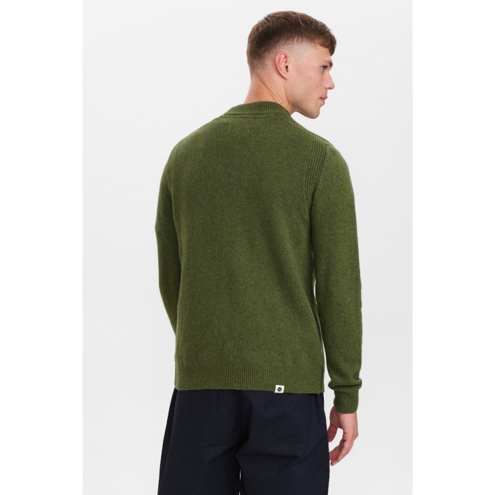 Anerkjendt Akrico Lambswool Knit in Deep Forest - 900354