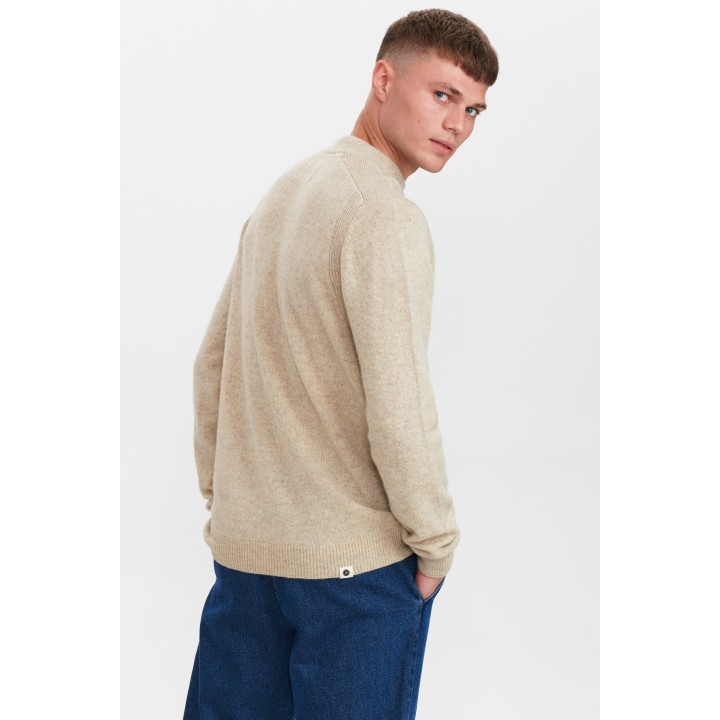 Anerkjendt Akrico Lambswool Knit in Brown Rice - 900354