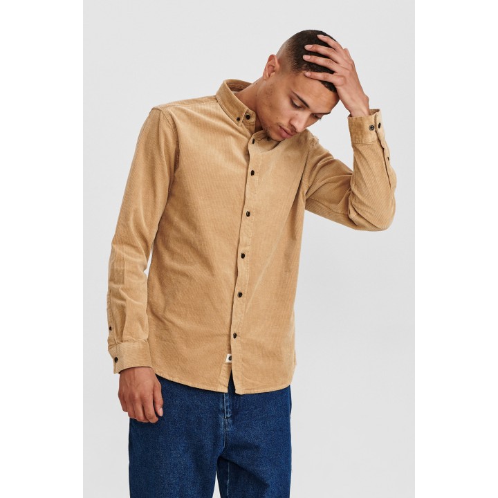 Anerkjendt Akkonrad Cord Shirt in Incense - 900291