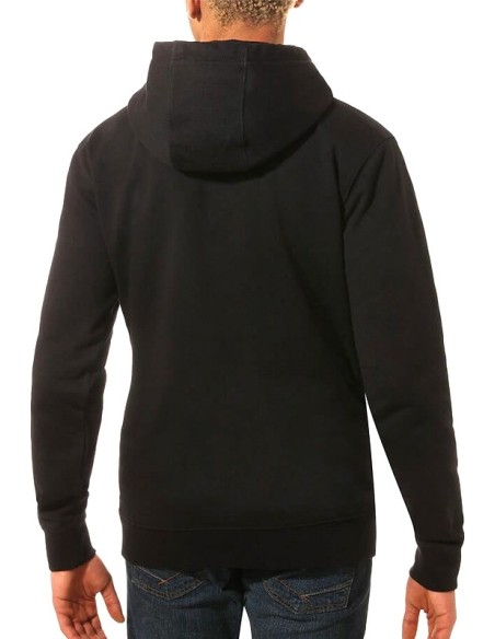 Vans Men's Side Stripe Font Hoodie -Black/White (VN0A456QBLK)