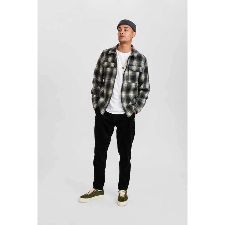 Anerkjendt Akjulius Cord Paspel Pant in Caviar - 900266