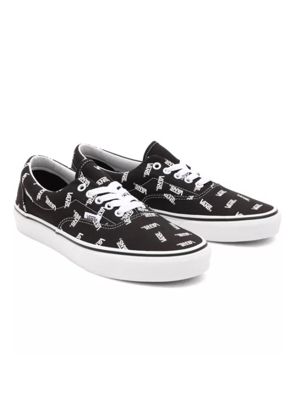 Vans Era Shoes Black/True white Monogram - VN0A54F1QW7