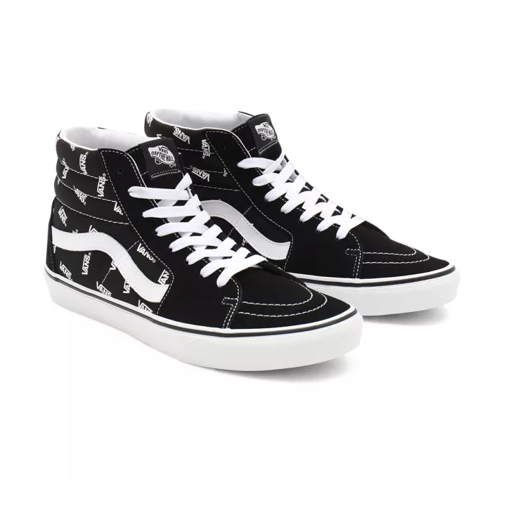 Vans SK8-Hi Shoes Black/True White Monogram - VN0A32QGQW7