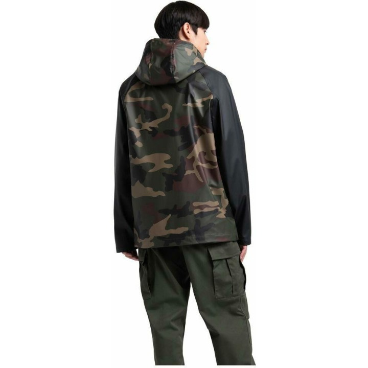 HERSCHEL MEN'S RAINWEAR CLASSIC /  WOODLAND CAMO/BLACK -50001-000312