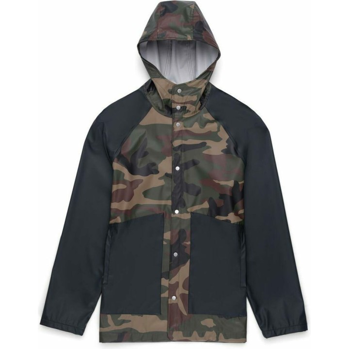 HERSCHEL MEN'S RAINWEAR CLASSIC /  WOODLAND CAMO/BLACK -50001-000312