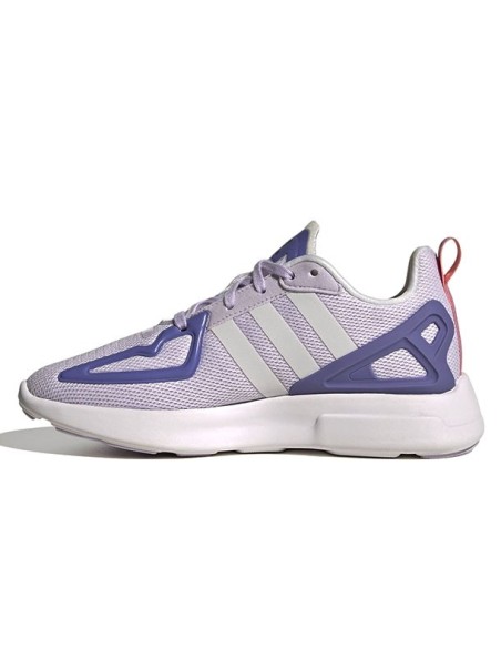 Adidas Originals ZX 2K FLUX J Women's Shoes -Purple Tint / Cloud White/ Joy Purple (FW1907)