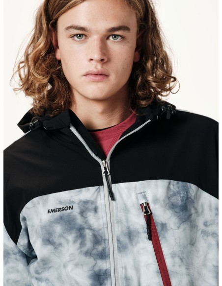 Emerson Ανδρικό Μπουφάν PR 217 GREY/K9 BLACK (202.EM10.127)