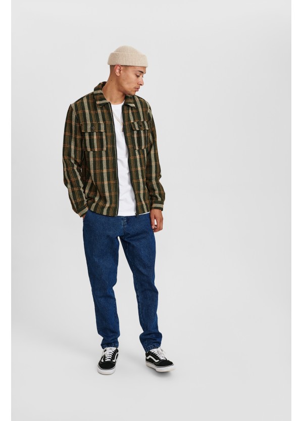Anerkjendt Akjan Denim Chino Pant in Medium Blue Denim - 900268