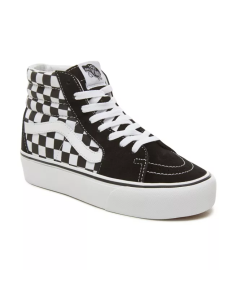 Vans Sk8-Hi Platform 2.0 Shoes Checkerboard - Black/White (VN0A3TKNQXH) 2