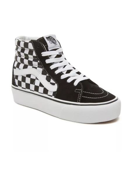 Vans Sk8-Hi Platform 2.0 Shoes Checkerboard - Black/White (VN0A3TKNQXH)