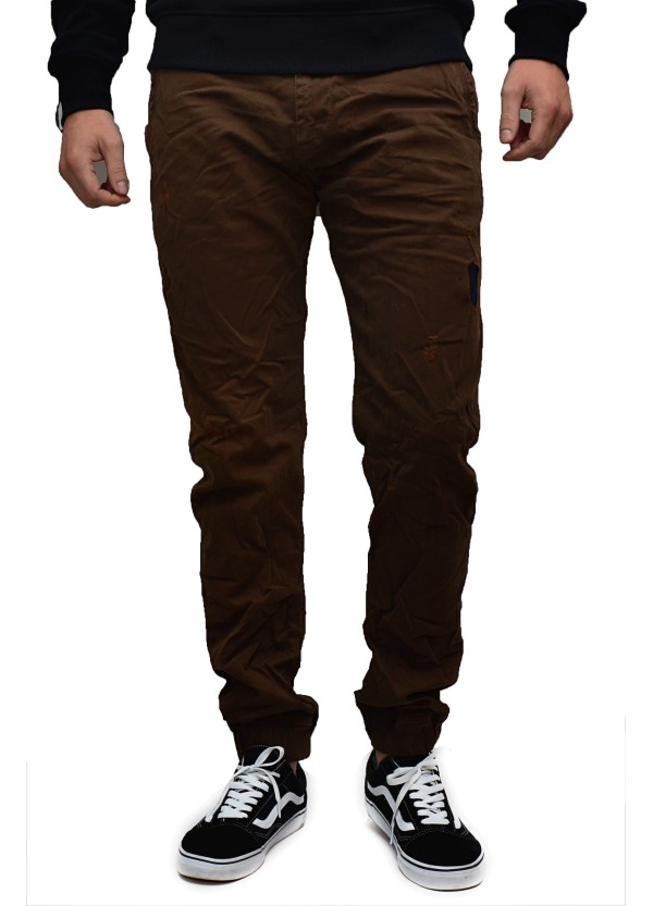 Ανδρικό Τζίν Back 2 Jeans Slim Fit B50 Καφέ