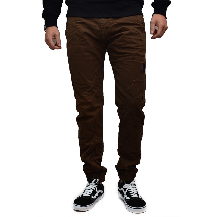 Ανδρικό Τζίν Back 2 Jeans Slim Fit B50 Καφέ