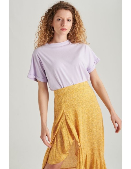 24COLOURS Women's T-shirt in Lilac - 11510a