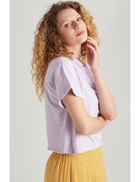 24COLOURS Women's T-shirt in Lilac - 11510a
