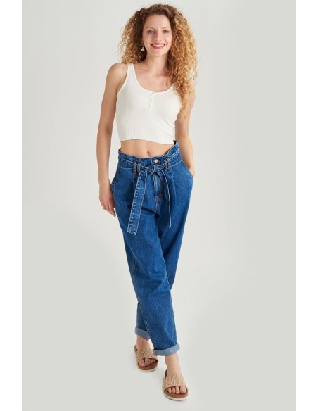 24COLOURS Women's Jeans with Belt Pants  - 80268