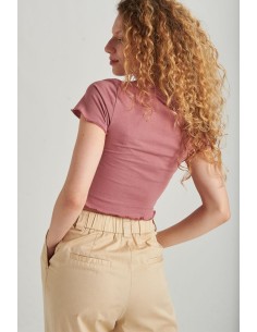 24COLOURS Women's Cotton Pants in Beige - 60522a 2