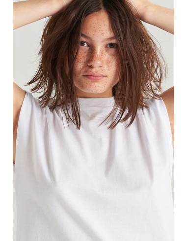 Γυναικεία Αμάνικη Μπλούζα 24 COLOURS White - 11501c