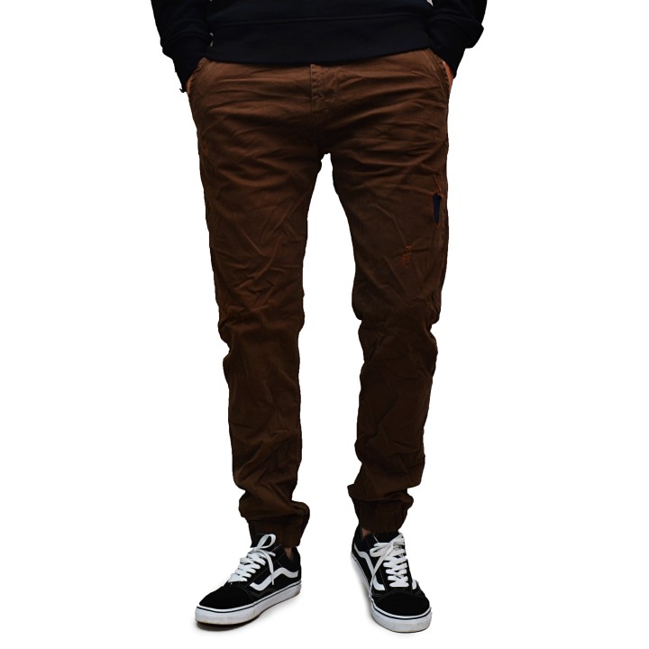 Ανδρικό Τζίν Back 2 Jeans Slim Fit B50 Καφέ