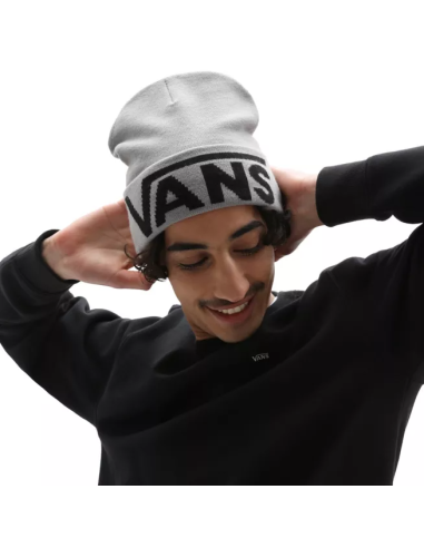 Vans Drop Tall Cuff Beanie Heather Grey - VN0A5FI3HTG