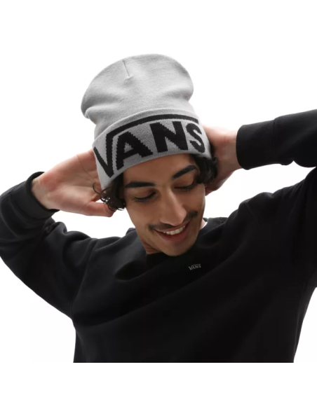 Vans Drop Tall Cuff Beanie Heather Grey - VN0A5FI3HTG