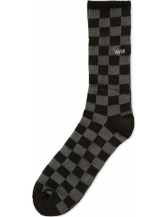 Vans Checkeboard Crew Socks (38.5-42) Black/Grey - VN0A3H3NBA5 2