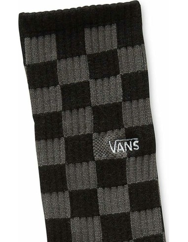 Vans Checkeboard Crew Socks (38.5-42) Black/Grey - VN0A3H3NBA5