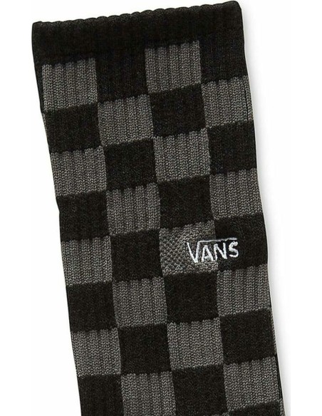 Vans Checkeboard Crew Socks (38.5-42) Black/Grey - VN0A3H3NBA5
