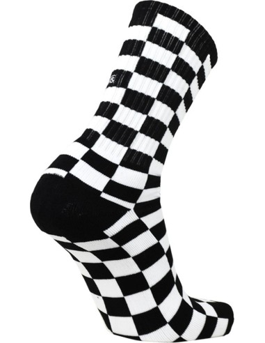 Vans Checkeboard Crew Socks (42.5-47) Black/White - VN0A3H3OHU0
