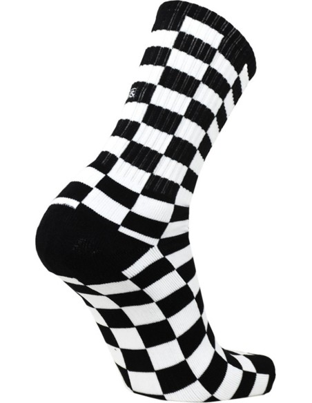 Vans Checkeboard Crew Socks (42.5-47) Black/White - VN0A3H3OHU0