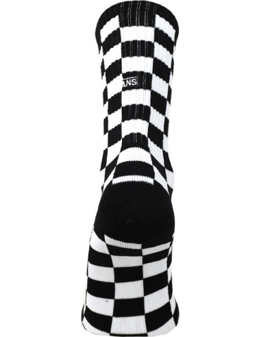Vans Checkeboard Crew Socks (38.5-42) Black/White - VN0A3H3NHU0