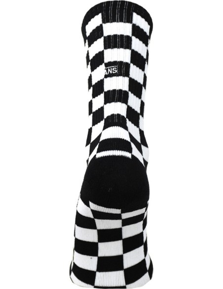 Vans Checkeboard Crew Socks (38.5-42) Black/White - VN0A3H3NHU0