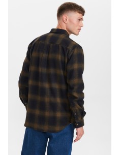 Anerkjendt Akkonard Brushed Ckeck Shirt in Caviar - 900319 2