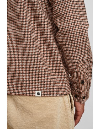 Anerkjendt Akcuba Houndstooth Overshirt in Incense - 900228