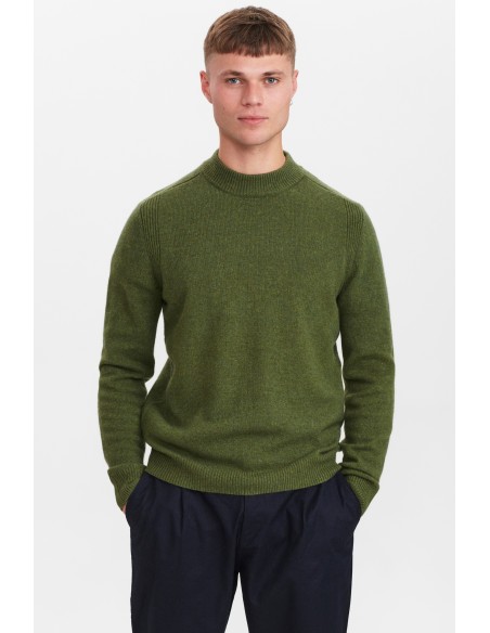 Anerkjendt Akrico Lambswool Knit in Deep Forest - 900354