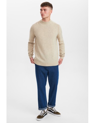 Anerkjendt Akrico Lambswool Knit in Brown Rice - 900354