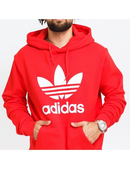 Adidas Originals Adicolor Classics Trefoil Hoodie Red - H06668