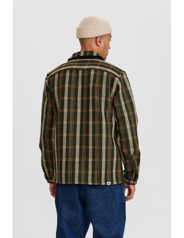Anerkjendt Aksoldado Check Overshirt in Deep Forest - 900240