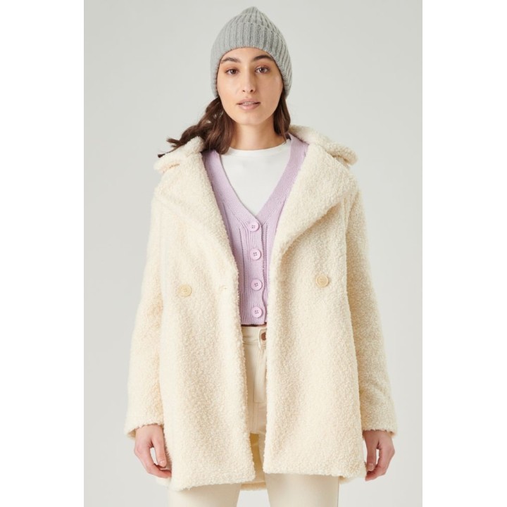 24 COLOURS Coat Furry Creme - 90349