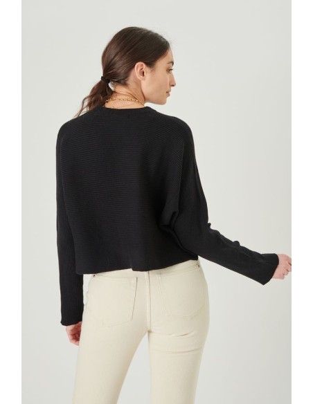 Γυναικείο πουλόβερ 24 COLOURS Μαύρο - 40847a