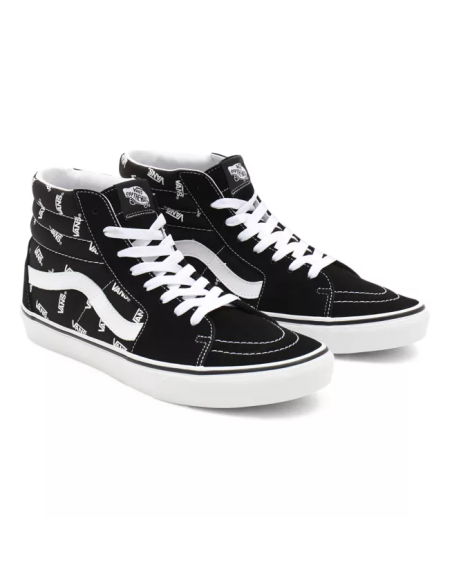 Vans SK8-Hi Shoes Black/True White Monogram - VN0A32QGQW7