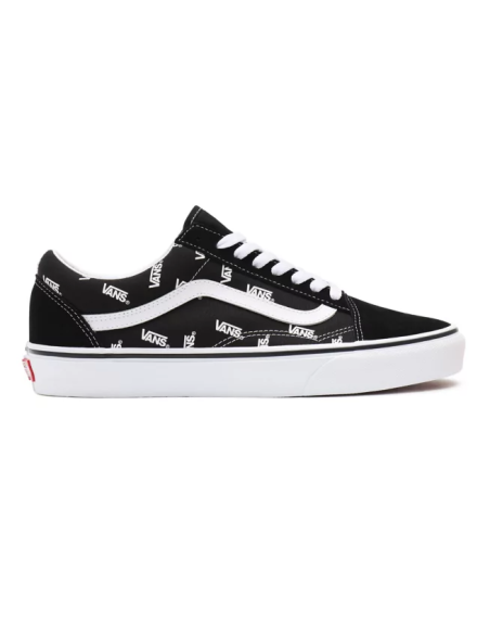 Vans Old Skool Shoes Black/True White Monogram - VN0A3WKTQW7